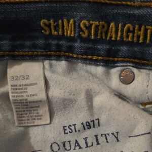 American Eagle Outfitters Slim Straight Jeans - Dark Blue